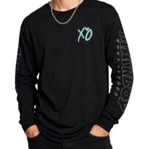 The Weeknd Black Logo Long Sleeve Band T-Shirt Unisex Size M